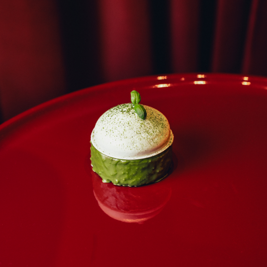 Matcha and Granny Smith Apple Scone